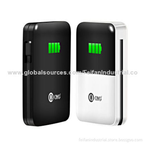 3,000mAh Power Bank, Built-in AC Plug Micro